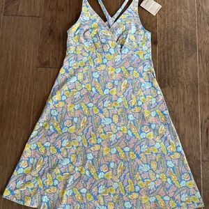 Patagonia Blue and Orange Floral Dress